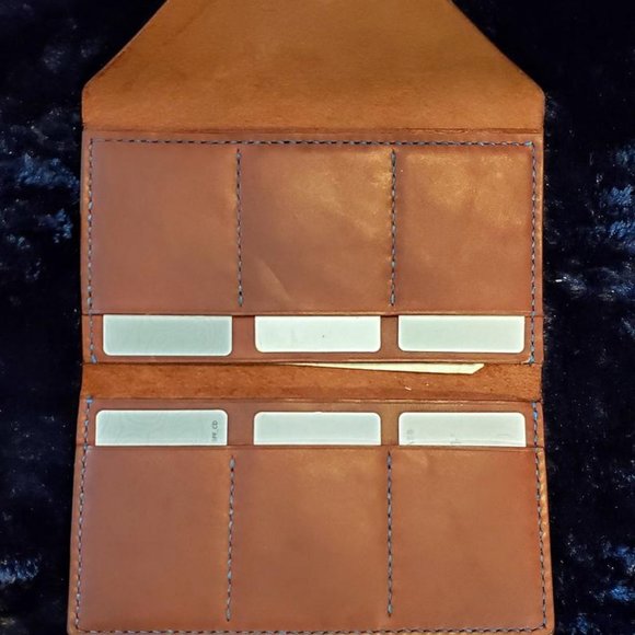ScapeGrace Designs Brown Leather Six Card Wallet - Picture 3 of 3